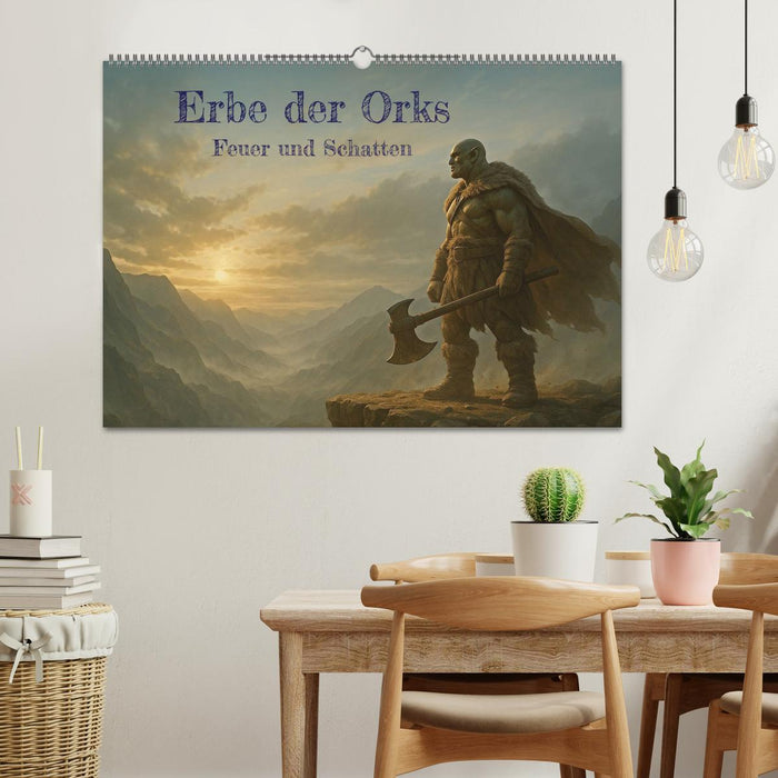 Erbe der Orks. Feuer und Schatten (CALVENDO Wandkalender 2026)