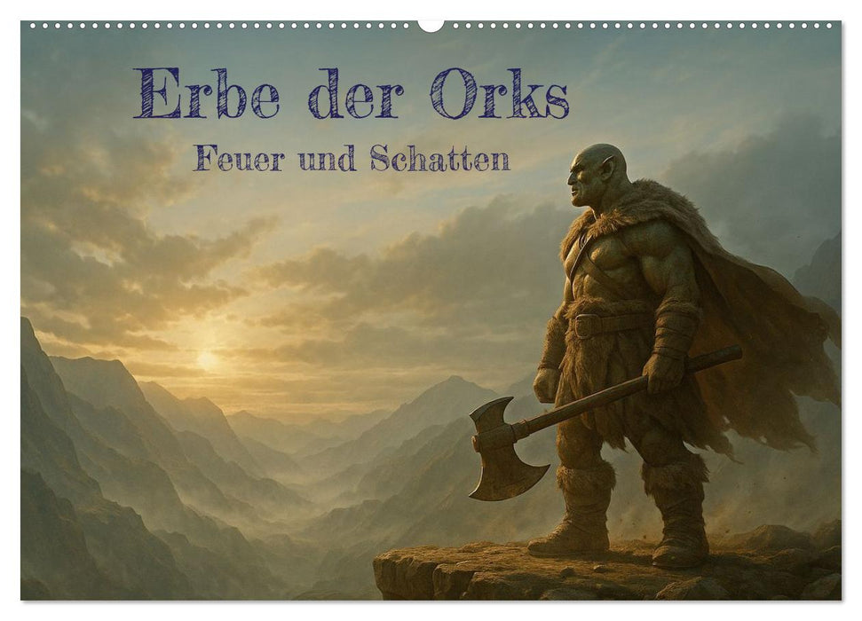 Erbe der Orks. Feuer und Schatten (CALVENDO Wandkalender 2026)