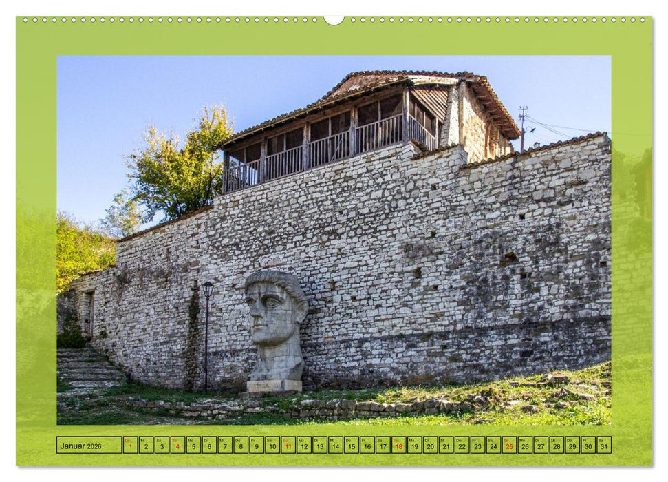 Berat - Die Stadt der tausend Fenster (CALVENDO Wandkalender 2026)