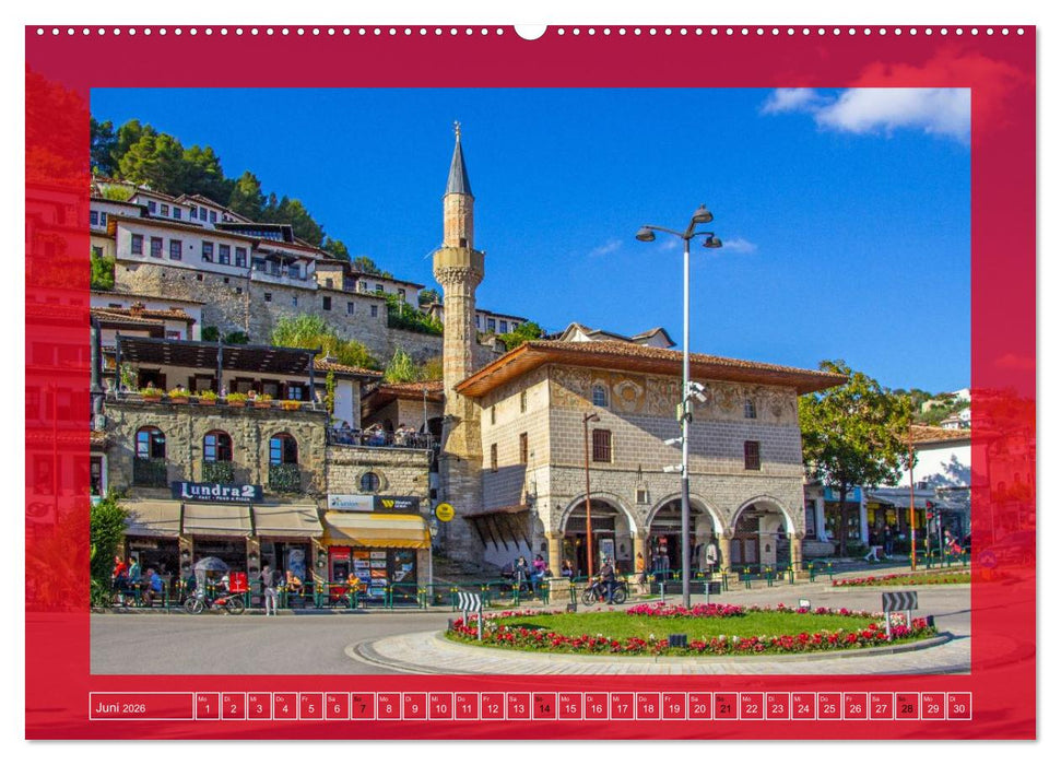 Berat - Die Stadt der tausend Fenster (CALVENDO Wandkalender 2026)