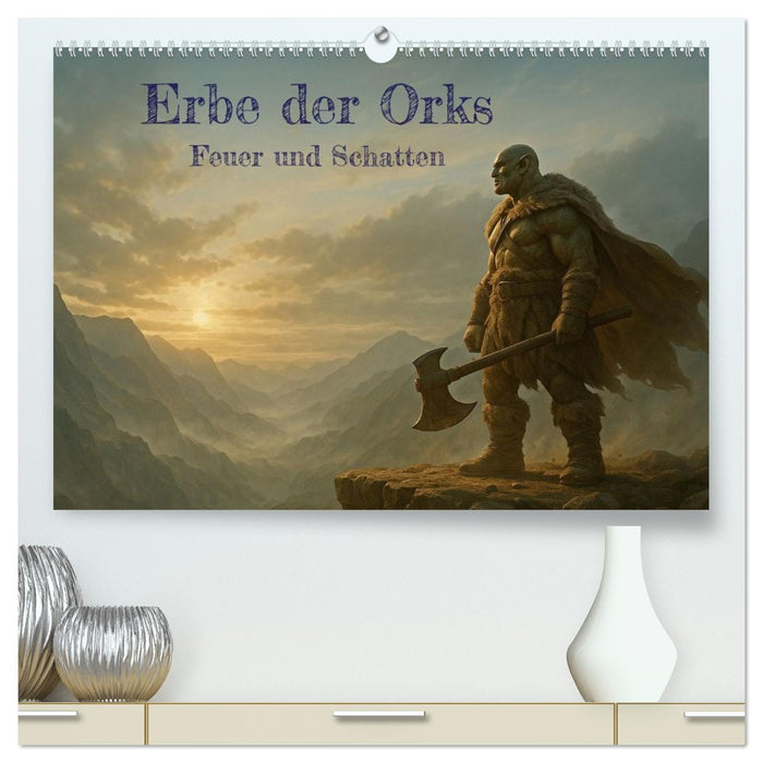 Erbe der Orks. Feuer und Schatten (CALVENDO Premium Wandkalender 2026)
