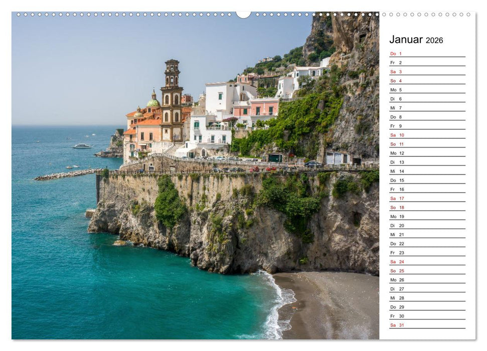 Amalfiküste - Der Planer (CALVENDO Premium Wandkalender 2026)