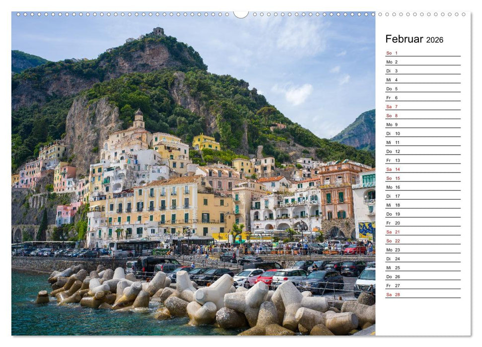 Amalfiküste - Der Planer (CALVENDO Premium Wandkalender 2026)