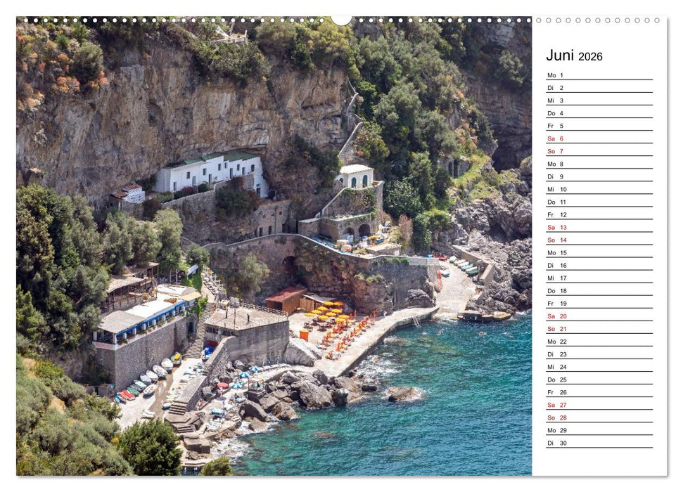Amalfiküste - Der Planer (CALVENDO Premium Wandkalender 2026)