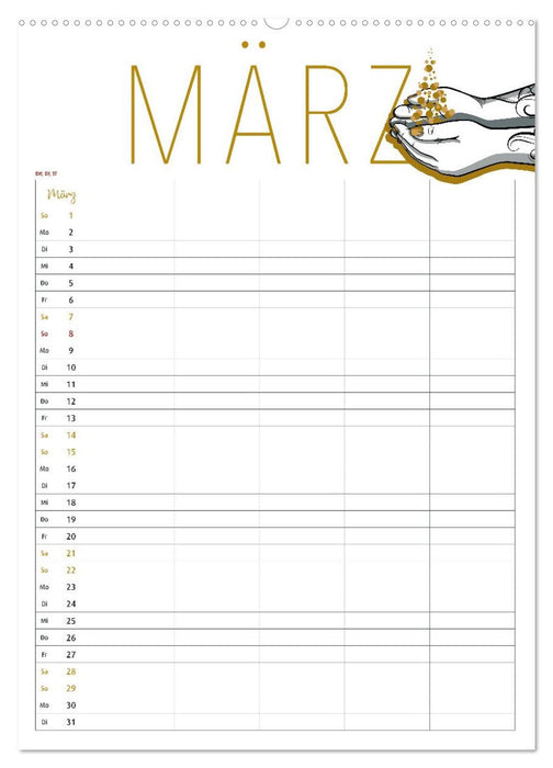 Fantastica Familienkalender miomanda (CALVENDO Premium Wandkalender 2026)