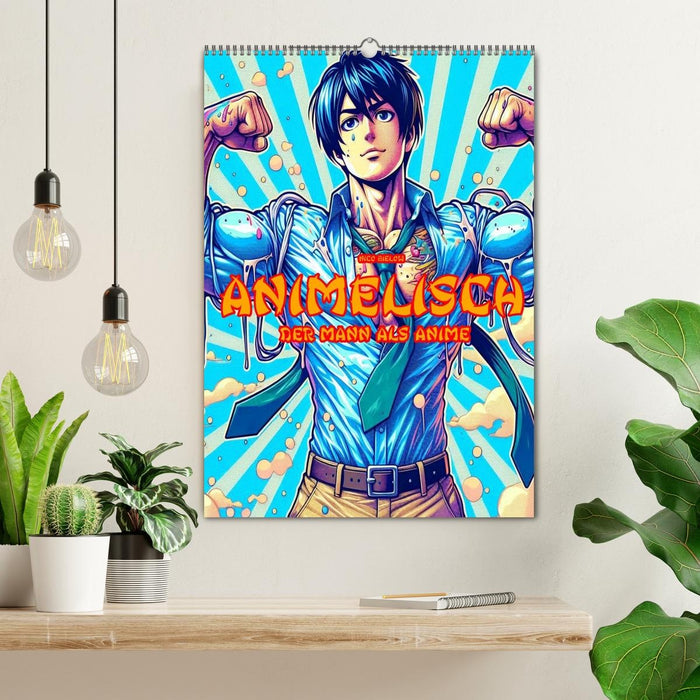 Animelisch der Mann als Anime (CALVENDO Wandkalender 2026)