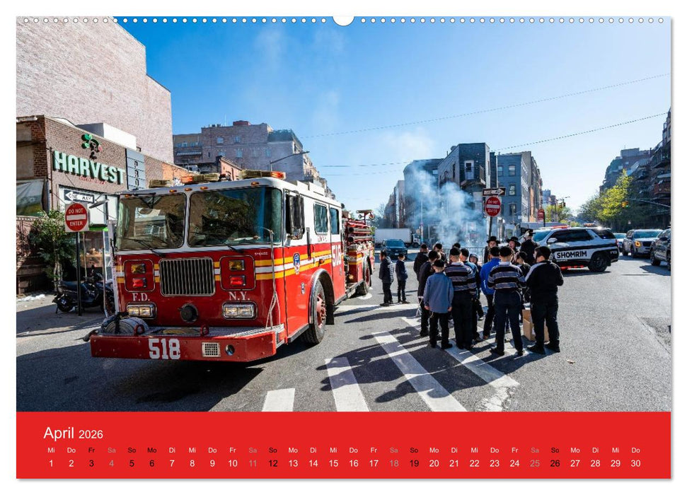 Feuerwehr New York - Heart of the City (CALVENDO Premium Wandkalender 2026)
