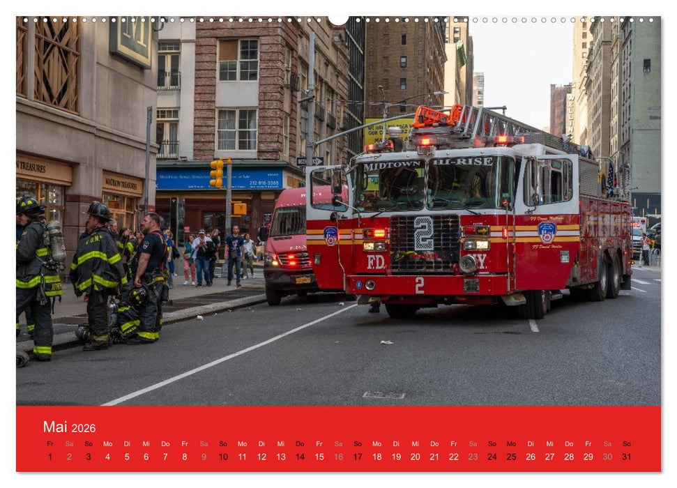 Feuerwehr New York - Heart of the City (CALVENDO Premium Wandkalender 2026)