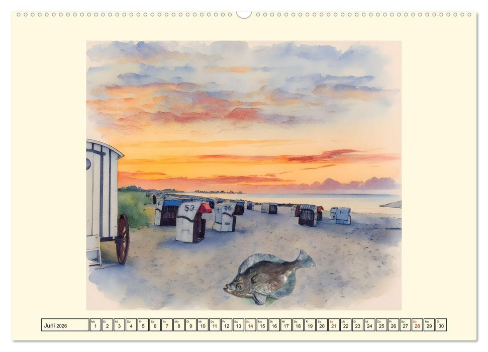 Schleswig-Holsteins Ostseeküste (CALVENDO Premium Wandkalender 2026)