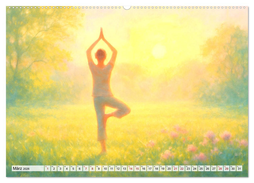 Ruhe finden - Der Anti-Stress-Kalender - Ein Jahr voller Wärme und Achtsamkeit (CALVENDO Premium Wandkalender 2026)