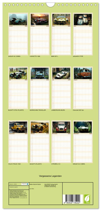 Vergessene Legenden (CALVENDO Familienplaner 2026)