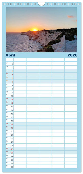 Korsika - Farben einer wilden Schönheit (CALVENDO Familienplaner 2026)