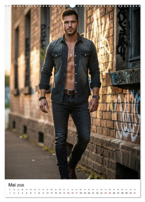 Viel Vergnügen - Athletische Männer Edition (CALVENDO Wandkalender 2026)