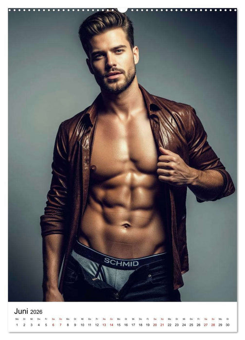 Viel Vergnügen - Athletische Männer Edition (CALVENDO Wandkalender 2026)