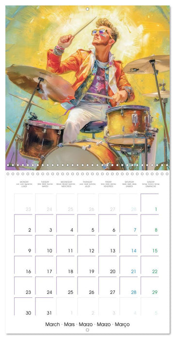 Music is our life - Comic works (CALVENDO Monthly Calendar 2026)