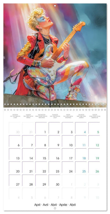 Music is our life - Comic works (CALVENDO Monthly Calendar 2026)