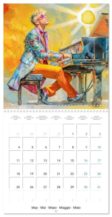 Music is our life - Comic works (CALVENDO Monthly Calendar 2026)
