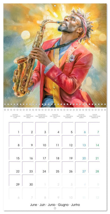 Music is our life - Comic works (CALVENDO Monthly Calendar 2026)
