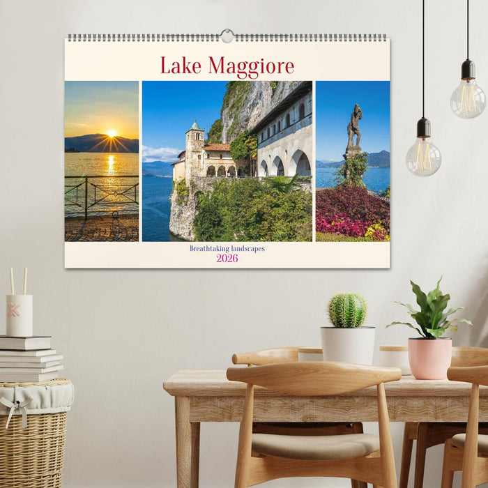 Lake Maggiore - Breathtaking landscapes (CALVENDO Monthly Calendar 2026)