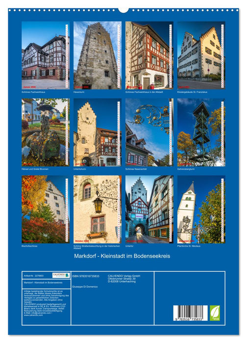 Markdorf - Kleinstadt im Bodenseekreis (CALVENDO Premium Wandkalender 2026)