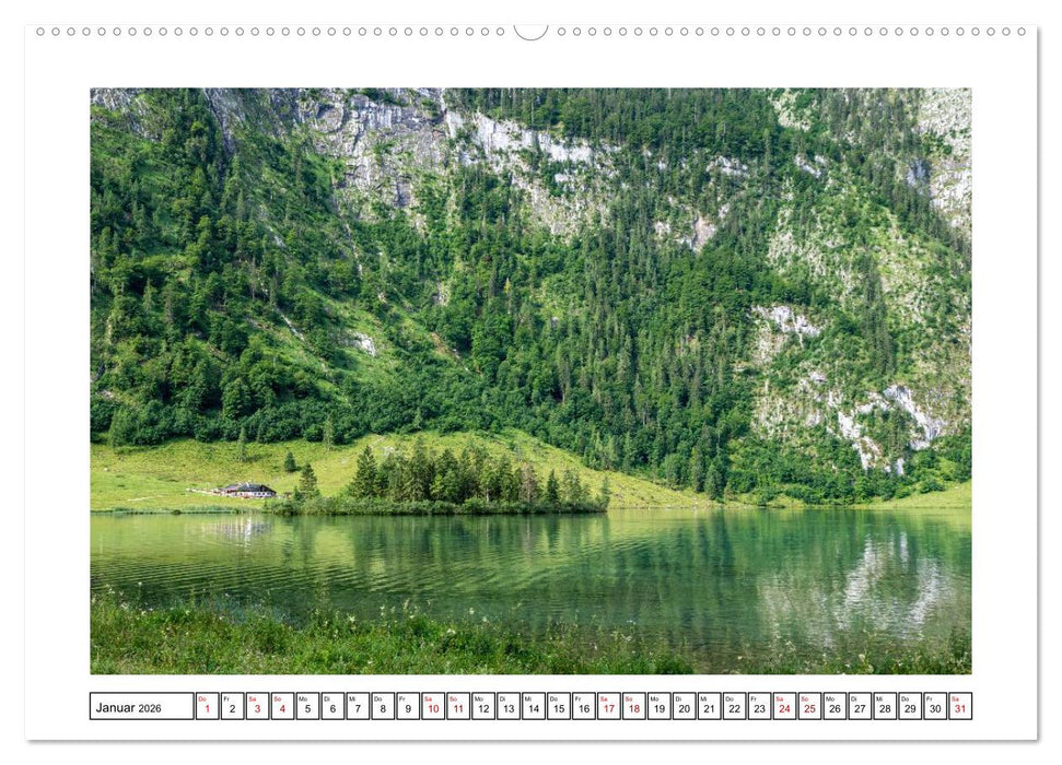 Morgen am Königssee - Spiegelungen und Stille (CALVENDO Wandkalender 2026)
