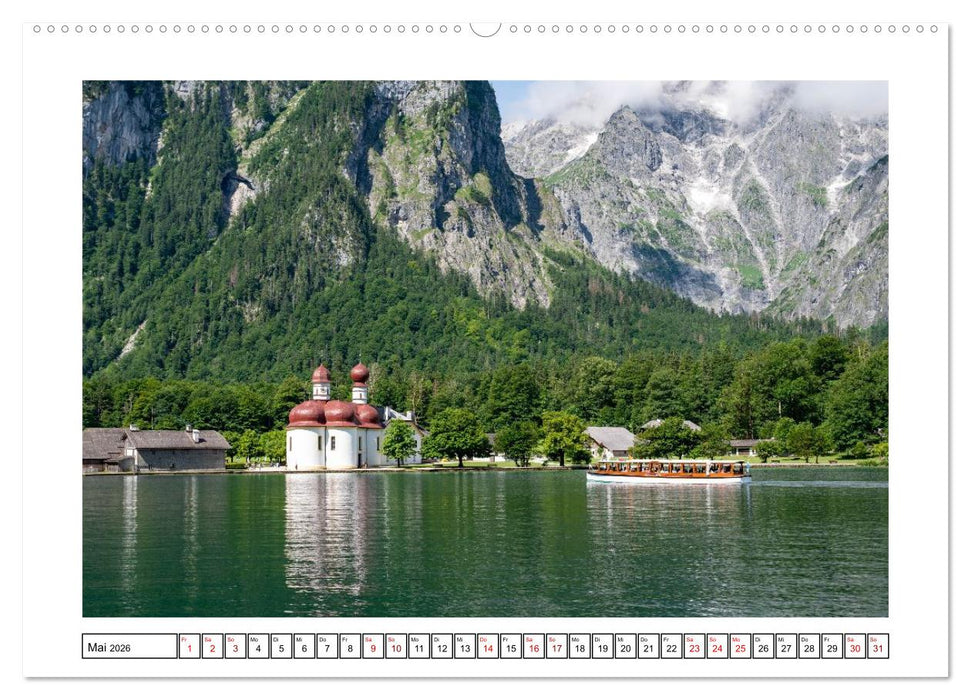 Morgen am Königssee - Spiegelungen und Stille (CALVENDO Wandkalender 2026)