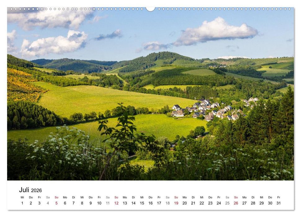 Westfeld-Ohlenbach - Wir feiern 50 Jahre Bundesgolddorf (CALVENDO Premium Wandkalender 2026)