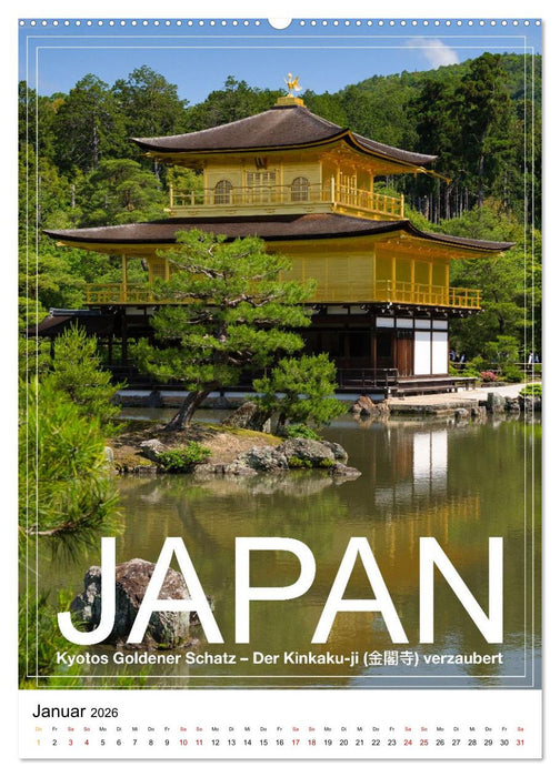 Japan PosterArt 2024 (CALVENDO Premium Wandkalender 2026)