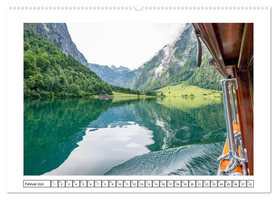 Morgen am Königssee - Spiegelungen und Stille (CALVENDO Premium Wandkalender 2026)