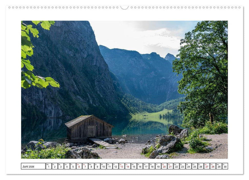 Morgen am Königssee - Spiegelungen und Stille (CALVENDO Premium Wandkalender 2026)