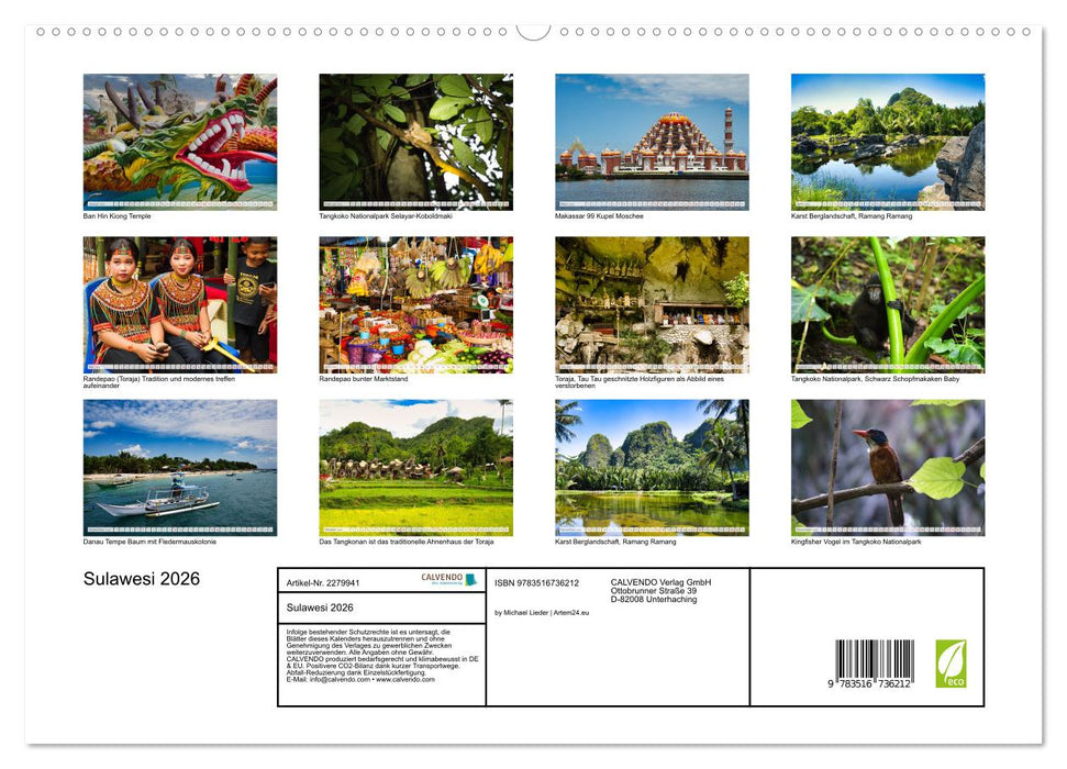 Sulawesi 2026 (CALVENDO Premium Wandkalender 2026)