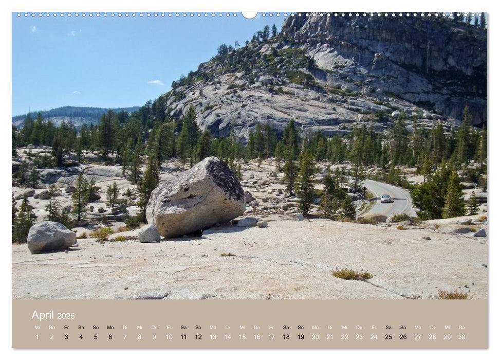 Yosemite, Entlang der Tioga Road (CALVENDO Wandkalender 2026)