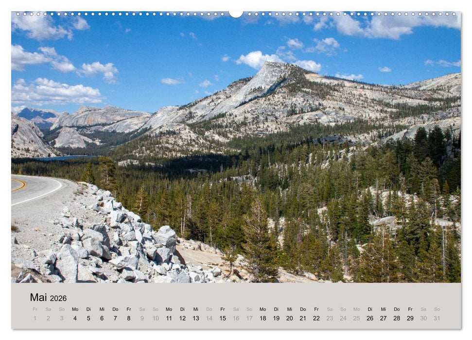 Yosemite, Entlang der Tioga Road (CALVENDO Wandkalender 2026)
