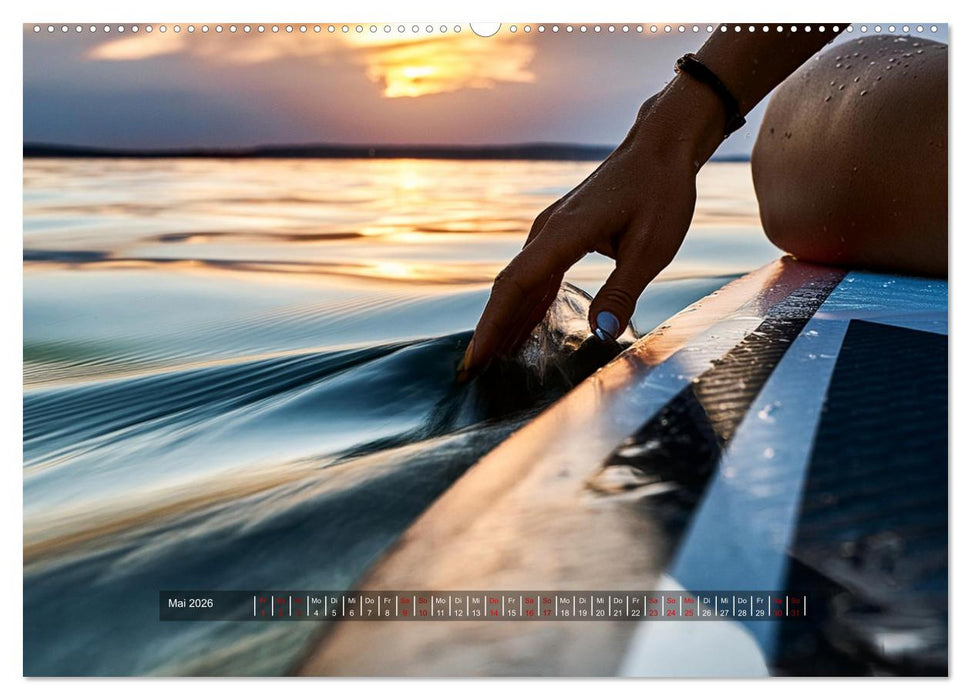 Im Fluss der Zeit – SUP-Momente zum Durchatmen (CALVENDO Wandkalender 2026)