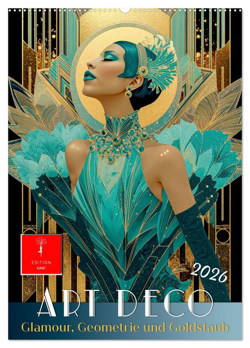Art Deco - Glamour, Geometrie und Goldstaub (CALVENDO Wandkalender 2026)