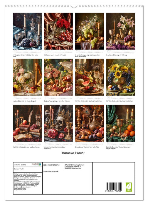 Barocke Pracht (CALVENDO Premium Wandkalender 2026)