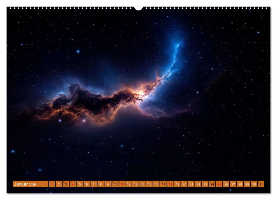 Gammablitze im Universum (CALVENDO Wandkalender 2026)