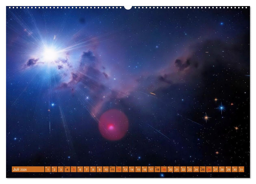 Gammablitze im Universum (CALVENDO Premium Wandkalender 2026)