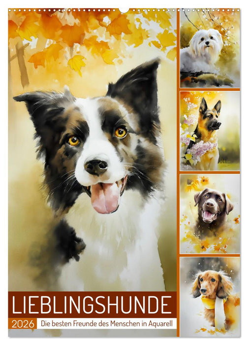 Lieblingshunde (CALVENDO Wandkalender 2026)