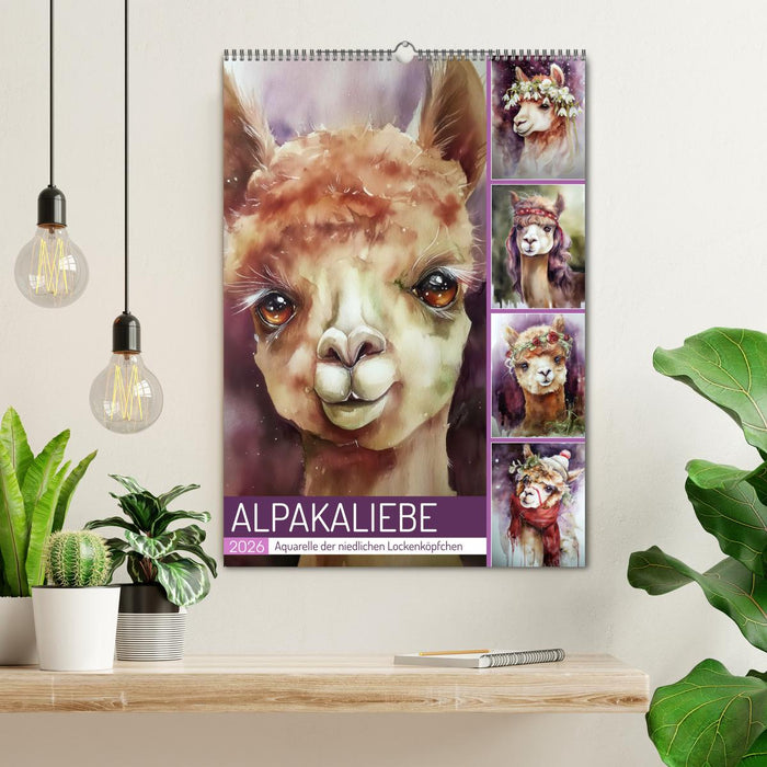 Alpakaliebe (CALVENDO Wandkalender 2026)