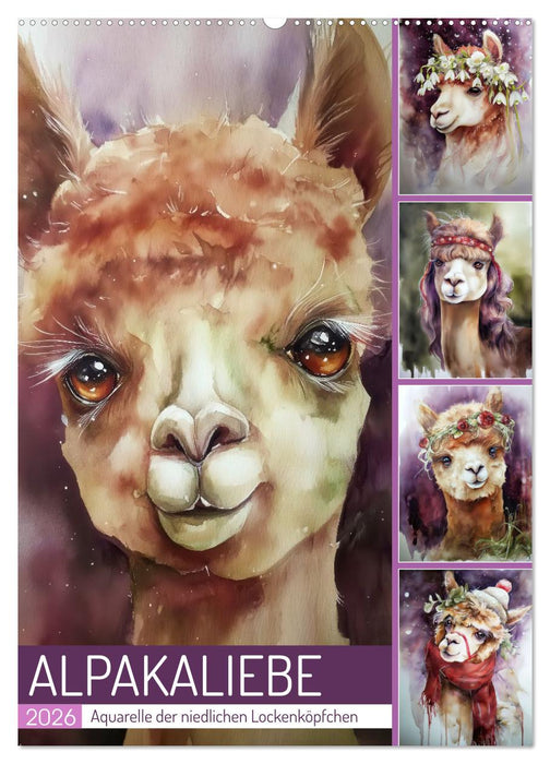 Alpakaliebe (CALVENDO Wandkalender 2026)