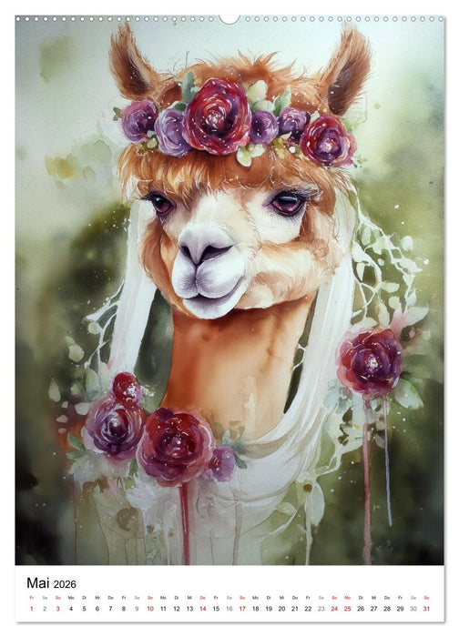 Alpakaliebe (CALVENDO Wandkalender 2026)