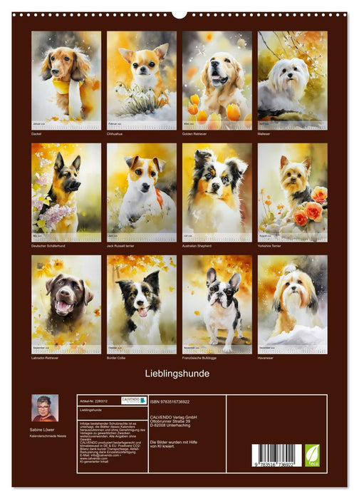 Lieblingshunde (CALVENDO Premium Wandkalender 2026)