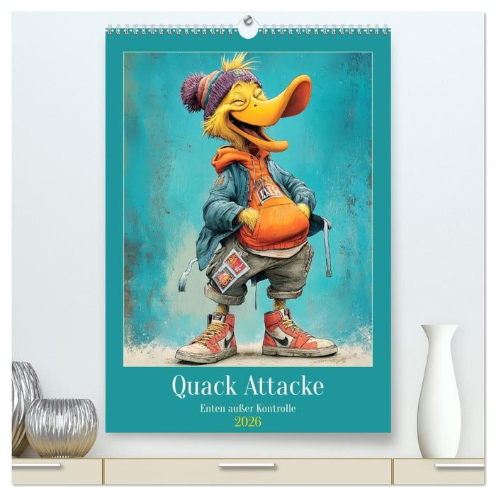 Quack Attacke. Enten außer Kontrolle (CALVENDO Premium Wandkalender 2026)