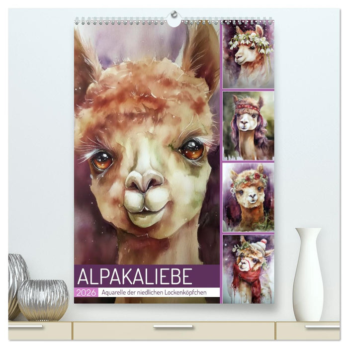 Alpakaliebe (CALVENDO Premium Wandkalender 2026)