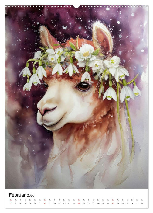 Alpakaliebe (CALVENDO Premium Wandkalender 2026)