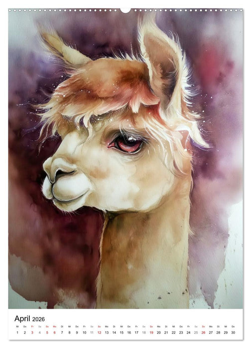 Alpakaliebe (CALVENDO Premium Wandkalender 2026)