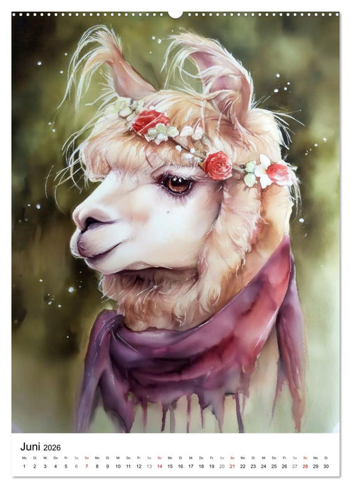 Alpakaliebe (CALVENDO Premium Wandkalender 2026)