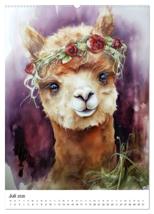 Alpakaliebe (CALVENDO Premium Wandkalender 2026)