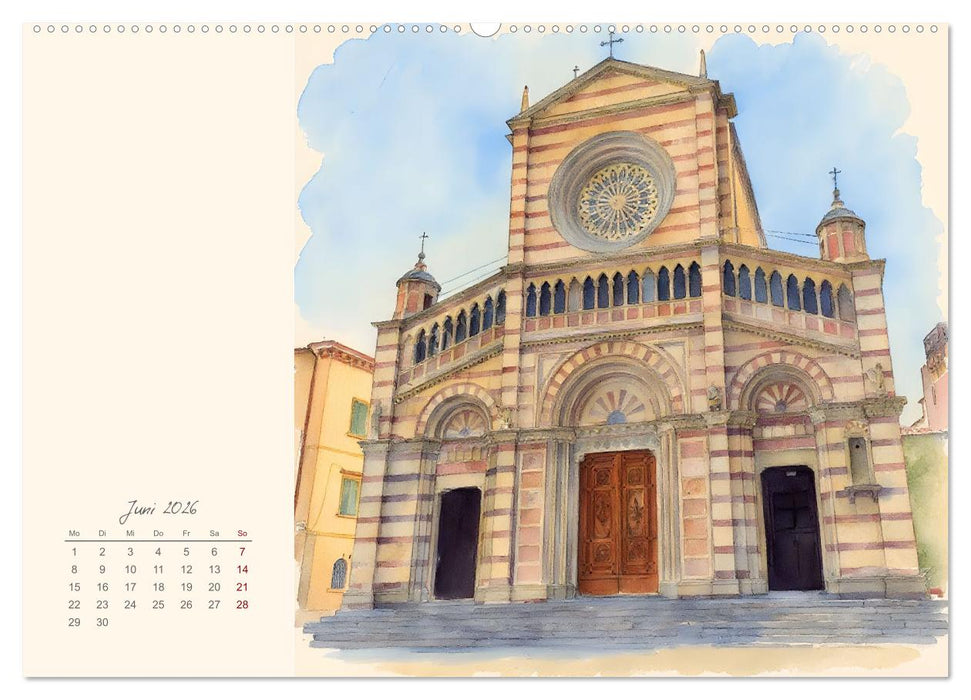 Rundreise durch die Toskana (CALVENDO Wandkalender 2026)